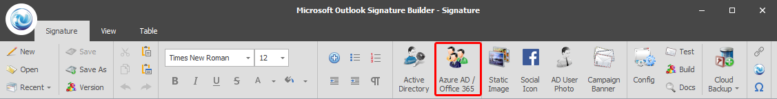 Microsoft Azure AD / Office 365 signature